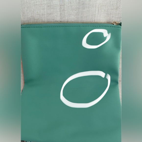 Rachel Pally Reversible Fold Over Clutch Purse Paradise Coral Vegan Leather - Picture 4 of 10